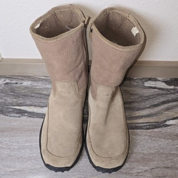 L.L.Bean Men’s Suede Insulated Winter Boots Size 11 Medium Side Zip Brown - Picture 9 of 9